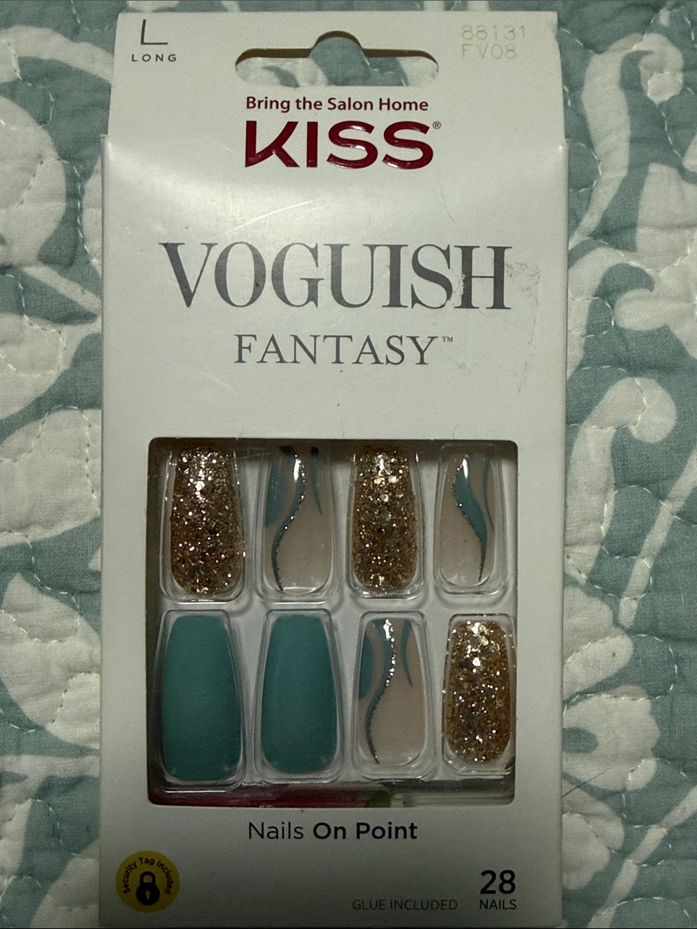 Kiss VOGUISH Fantasy nails, Long Coffin style